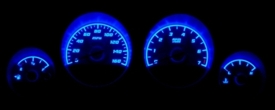 Custom Charger Gauge Face Blue Lighting